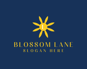 Blooms - Organic Flower Sun logo design