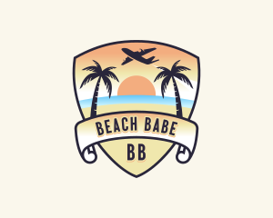 Beach Island Vacation logo design