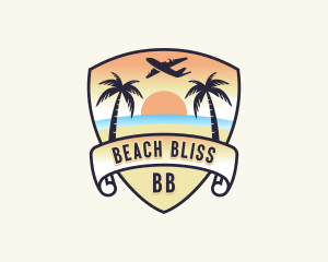 Beach Island Vacation logo design