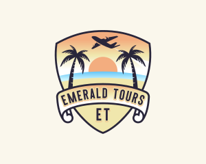 Beach Island Vacation logo design