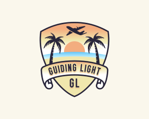 Beach Island Vacation logo design