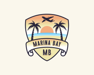 Beach Island Vacation logo design