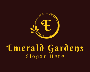 Organic Wreath Spa logo design