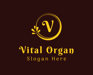 Organic Wreath Spa logo design