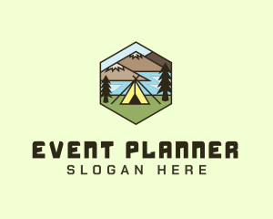 Adventure - Mountain Adventure Tent logo design