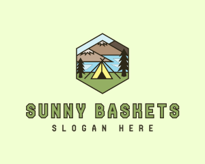 Mountain Adventure Tent logo design