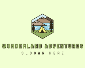 Mountain Adventure Tent logo design