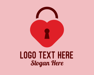 Love Lock Keyhole Logo