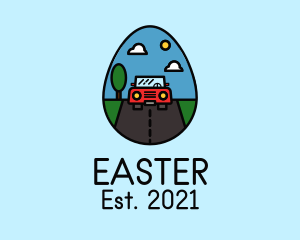 Vehicle - Road Trip Egg logo design