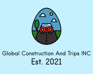 Road Trip Egg logo design