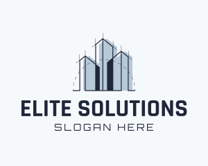 Commercial - Building Commercial Infrastructure Architect logo design