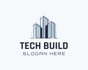 Infrastructure - Building Commercial Infrastructure Architect logo design