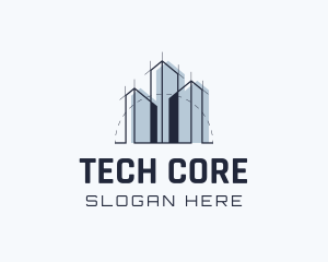 Infrastructure - Building Commercial Infrastructure Architect logo design