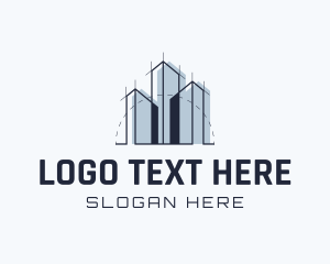 Infrastructure - Building Commercial Infrastructure Architect logo design