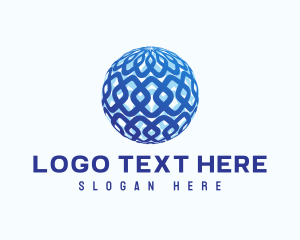 International - Modern Diamond Sphere Abstract logo design