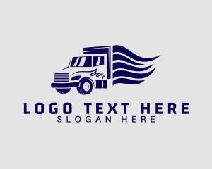 Container Truck - Transport Logistic Truck logo design