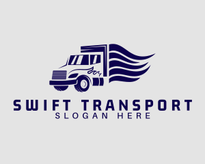 Transport Logistic Truck logo design