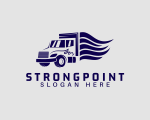 Distribution - Transport Logistic Truck logo design