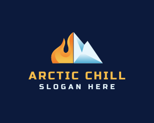 Ice - Flame Ice Thermal logo design