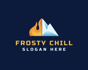 Ice - Flame Ice Thermal logo design