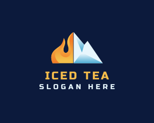 Flame Ice Thermal logo design