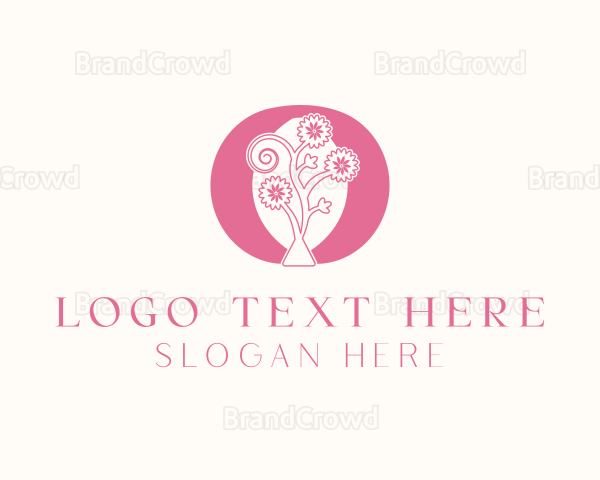 Flower Salon Letter O Logo
