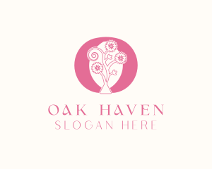 Flower Salon Letter O logo design