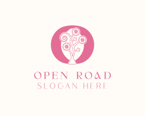 Flower Salon Letter O logo design