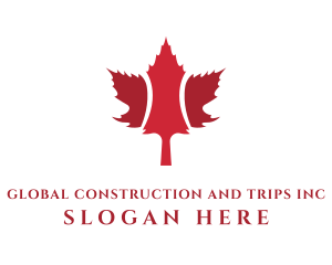 Red Maple Leaf  Logo