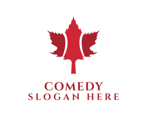 Red Maple Leaf  Logo