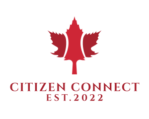 Citizenship - Red Maple Leaf logo design