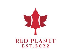 Red Maple Leaf  logo design