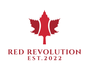 Red Maple Leaf  logo design