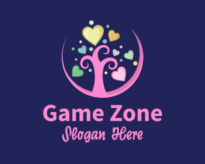 Toy Shop - Heart Tree Playground logo design