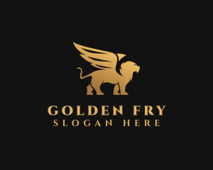 Golden Lion Griffin logo design