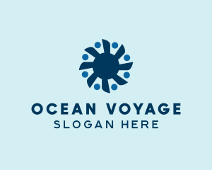 Seafaring - Yacht Propeller People logo design