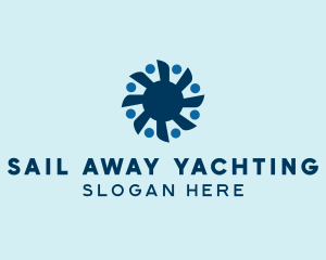 Yacht Propeller People logo design