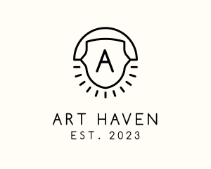 Artisanal Sun Crest logo design