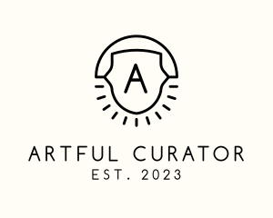 Artisanal Sun Crest logo design