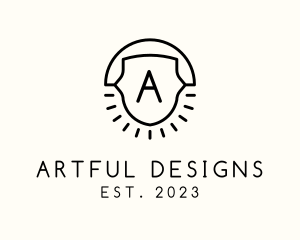 Artisanal Sun Crest logo design