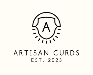 Artisanal Sun Crest logo design