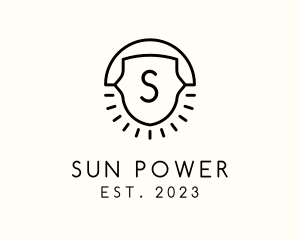 Artisanal Sun Crest logo design