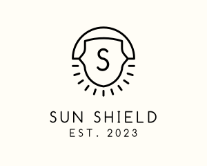 Artisanal Sun Crest logo design