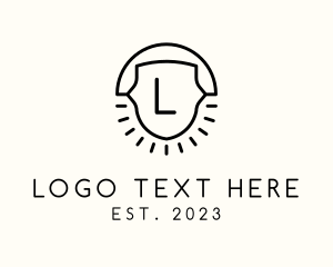 Light - Artisanal Sun Crest logo design