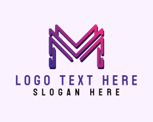 App - Generic Business Letter M logo design