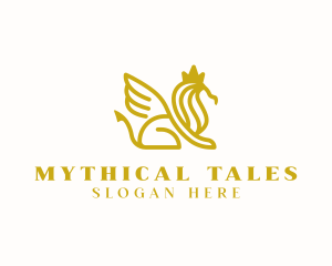 Mythology - Griffin Lion Mythology logo design