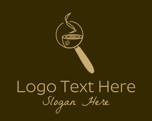 Organic Coffee - Hot Coffee Detective logo design