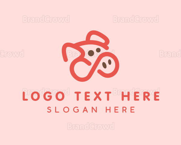 Pig Pork Animal Logo