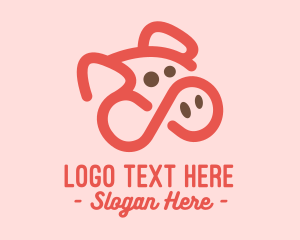 Red - Red Infinity Pig logo design
