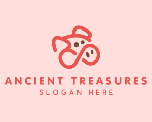 Pig Pork Animal logo design